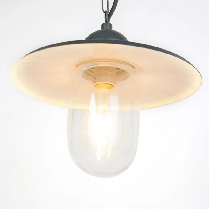 Outdoor ländliche Hängelampe anthrazit IP44 - Kansas Graphit
