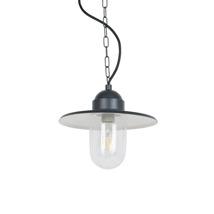 Outdoor ländliche Hängelampe anthrazit IP44 - Kansas Graphit
