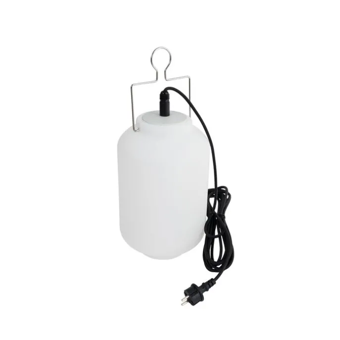 Outdoor-Hängelampe weiß 20 cm mit Stecker IP44 - Pion