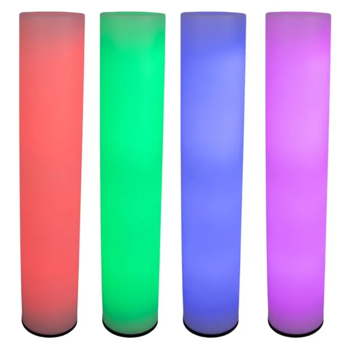 Outdoor-Stehleuchte weiß inkl. LED IP65 Wiederaufladbar RGBW - Fity