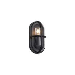 Outdoor-Wandleuchte schwarz oval IP65 - Target