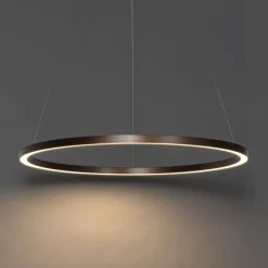 Pendelleuchte Bronze 80 cm inkl. LED 3-Stufen-Dimmbar - Girello