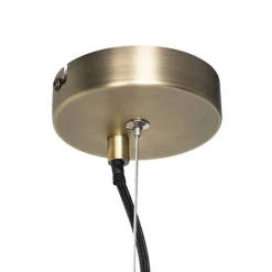 Pendelleuchte Bronze mit Bernsteinglas 13 Lichter - Bianca