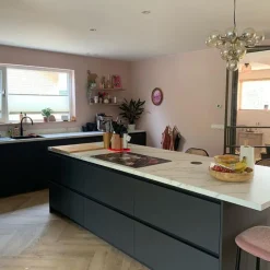 Pendelleuchte Bronze mit Bernsteinglas 13 Lichter - Bianca