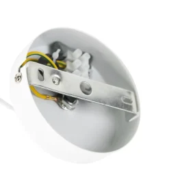 Pendelleuchte im Landhausstil weiß mit Rattan - Rattan