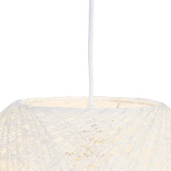Pendelleuchte im Landhausstil weiße Kugel 35cm - Corda