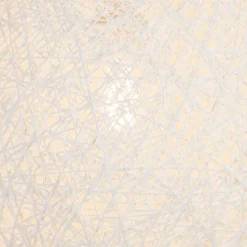 Pendelleuchte im Landhausstil weiße Kugel 35cm - Corda