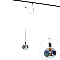 Pendelleuchte mit Schienenaufhängung schwarz inkl. LED G220 - Cavalux