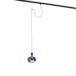 Pendelleuchte mit Schienenaufhängung schwarz inkl. LED G220 - Cavalux