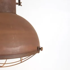 Pendelleuchte rost mit goldener Innenseite - Engine