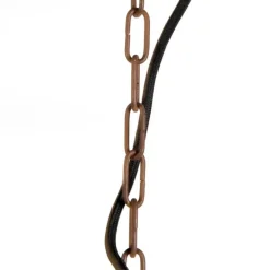 Pendelleuchte rost mit goldener Innenseite - Engine