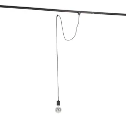 Pendelleuchte schwarz für Schienensystem 1-phasig - Iconic Cavalux