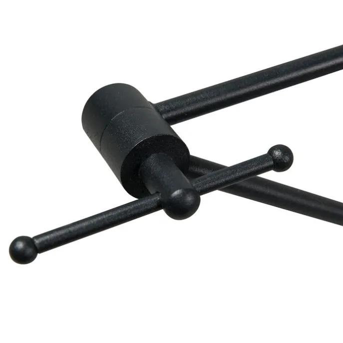 Pendelleuchte Schwarz mit Doppeltem Samtlampenschirm Blattdesign und Beige - Blitz