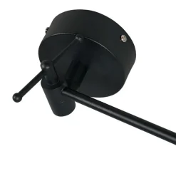 Pendelleuchte Schwarz mit Doppeltem Samtlampenschirm Blattdesign und Beige - Blitz