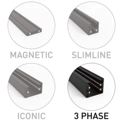 Pendelleuchten-Adapter für 3-phasiges Schienensystem weiß - 3-phasig