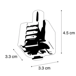 Pendelleuchtenadapter für 1-phasiges Schienensystem weiß - Iconic