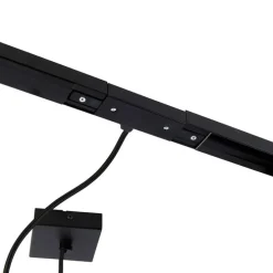 1-Phasen-Schienensystem dunkelbronze mit 4 Strahlern und I-Netzteil quadratisch - Jeana