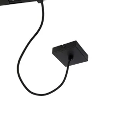 1-Phasen-Schienensystem dunkelbronze mit 4 Strahlern und I-Netzteil quadratisch - Jeana