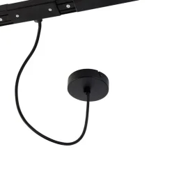 1-Phasen-Schienensystem dunkelbronze mit 4 Strahlern und 1 Netzteil rund - Jeana