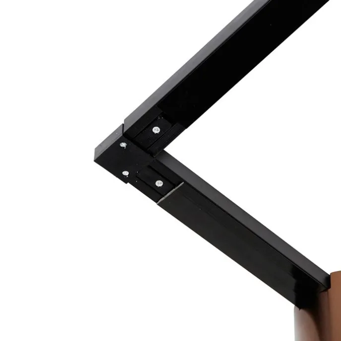 1-Phasen-Schienensystem mit 5 Spots in Dunkelbronze und Schwarz - Rondoo Up