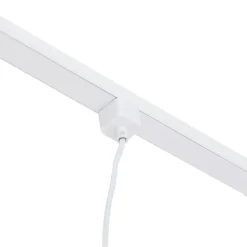 1-Phasen-Schienensystem mit 3 Strahlern und Hängelampen weiß - Cavalux Jeana