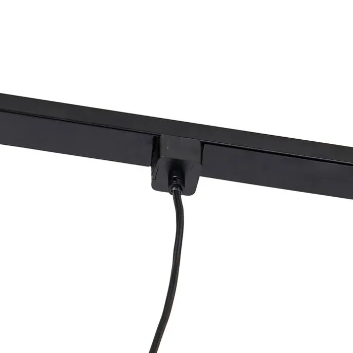 1-Phasen-Schienensystem mit 3 Strahlern und Hängelampen dunkelbronze - Cavalux Jeana