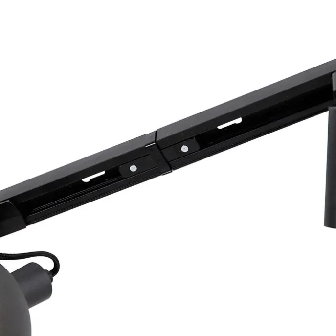 1-Phasen-Schienensystem mit 6 Strahlern schwarz verstellbar - Magnax Jeana