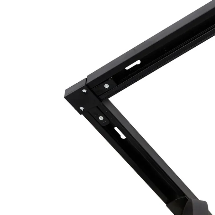 1-Phasen-Schienensystem mit 6 Strahlern schwarz verstellbar - Magnax Jeana