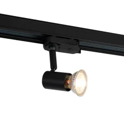 3-Phasiger Schienenstrahler schwarz GU10 50mm - 3-Phasig Jeany