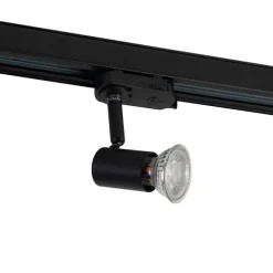 3-Phasiger Schienenstrahler schwarz GU10 50mm - 3-Phasig Jeany