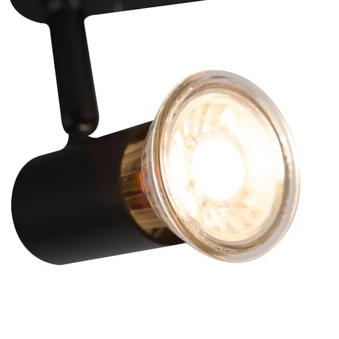 3-Phasiger Schienenstrahler schwarz GU10 50mm - 3-Phasig Jeany