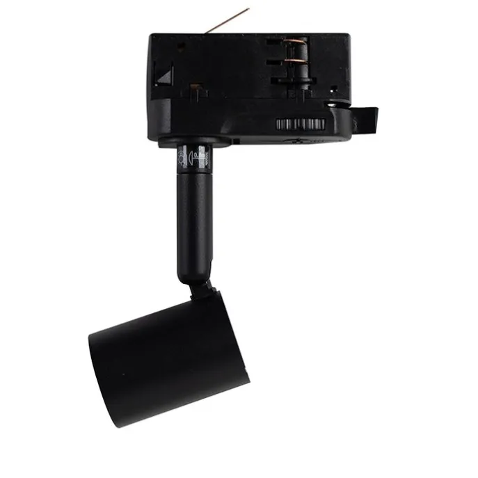 3-Phasiger Schienenstrahler schwarz GU10 50mm - 3-Phasig Jeany