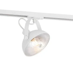 1-Phasiges Schienensystem mit 6 verstellbaren weißen Strahlern - Magnax Jeana