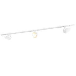 1-Phasiges Schienensystem mit 3 verstellbaren Strahlern weiß - Magnax