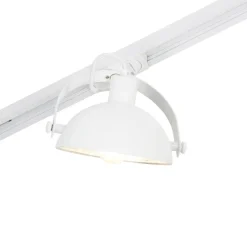 1-Phasiges Schienensystem mit 3 verstellbaren Strahlern weiß - Magnax