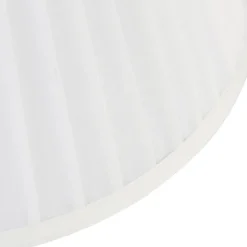 Plissee-Lampenschirm Weiß Rund Abgeschrägt 35/21/20