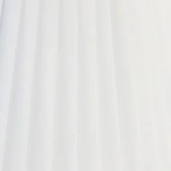 Plissee-Lampenschirm Weiß Rund Abgeschrägt 35/21/20