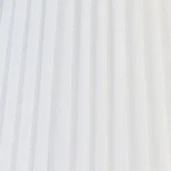 Plissee-Lampenschirm Weiß Rund Abgeschrägt 45/27/30