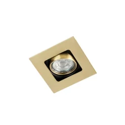 Quadratischer Einbaupunkt Gold / Messing drehbar und kippbar - Artemis