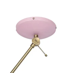 Retro Deckenleuchte rosa mit Bronze - Milou