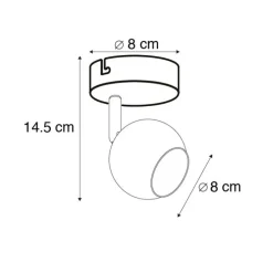 Retro Deckenstrahler Messing Rund - Gissi