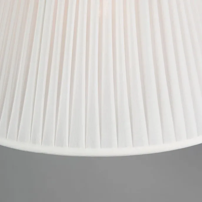 Retro Hängelampe Creme 45 cm - Plissee