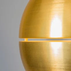 Retro Hängelampe Gold 40 cm - Slice