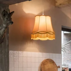 Retro Hängelampe gold 45 cm - Granny