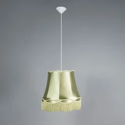 Retro Hängelampe grün 45 cm - Granny
