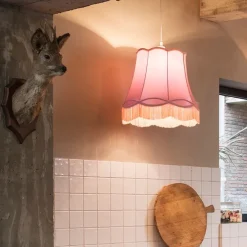 Retro Hängelampe pink 45 cm - Granny