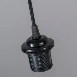 Retro Hängelampe schwarz 30 cm - Granny Frame