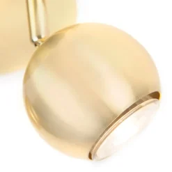 Retro Rundstrahler Messing mit Deckenplatte 2-flammig - Gissi