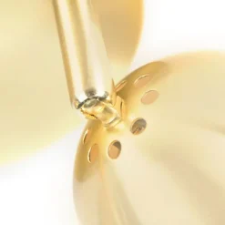 Retro Rundstrahler Messing mit Deckenplatte 2-flammig - Gissi