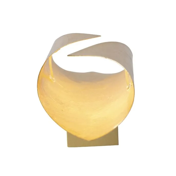 Retro Wandlampe Blattgold inkl. Schalter - Belle